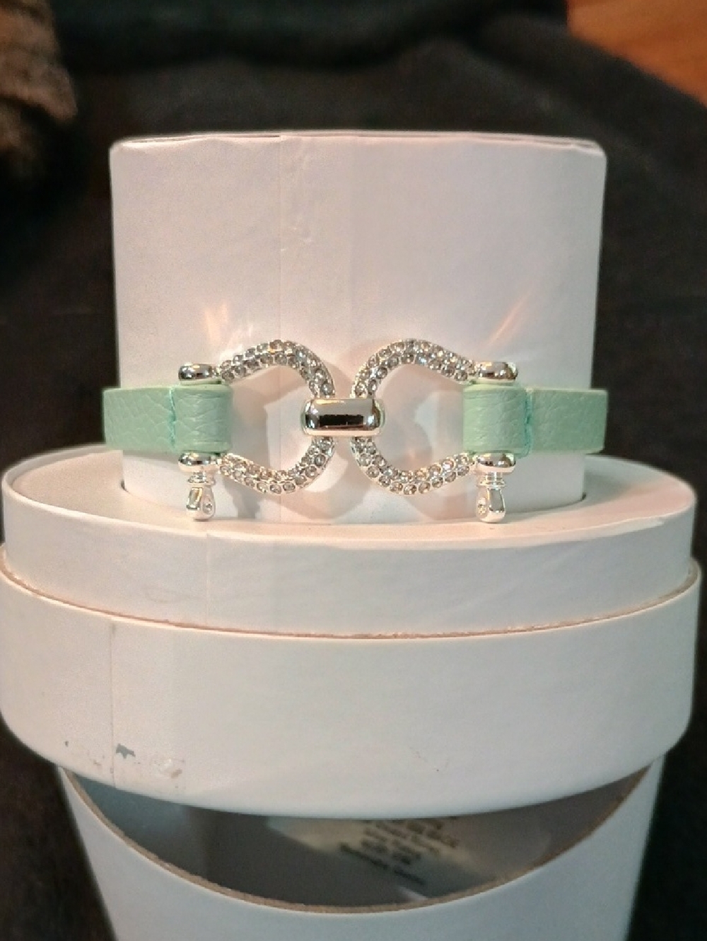 Kentucky Derby Silver Charm Bracelet with Turquoise Horse & Cup Charms - Picture 3 of 10